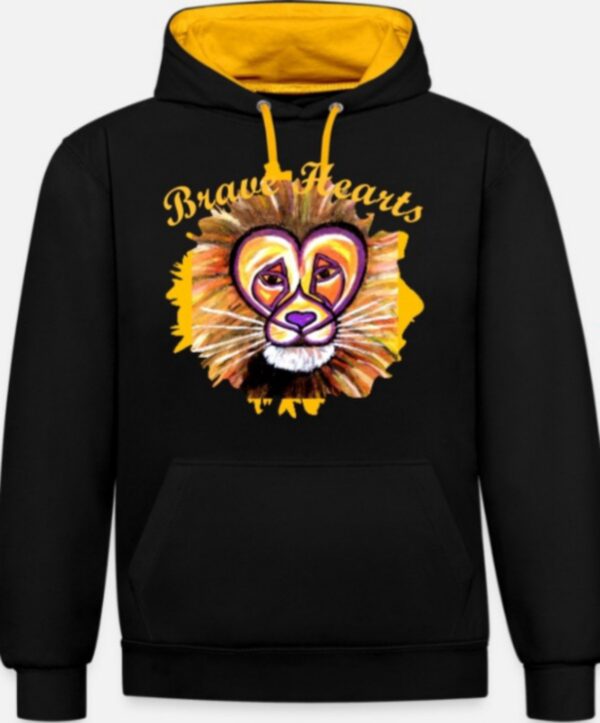 Brave Hearts🦁Men's Hoodie - Image 3